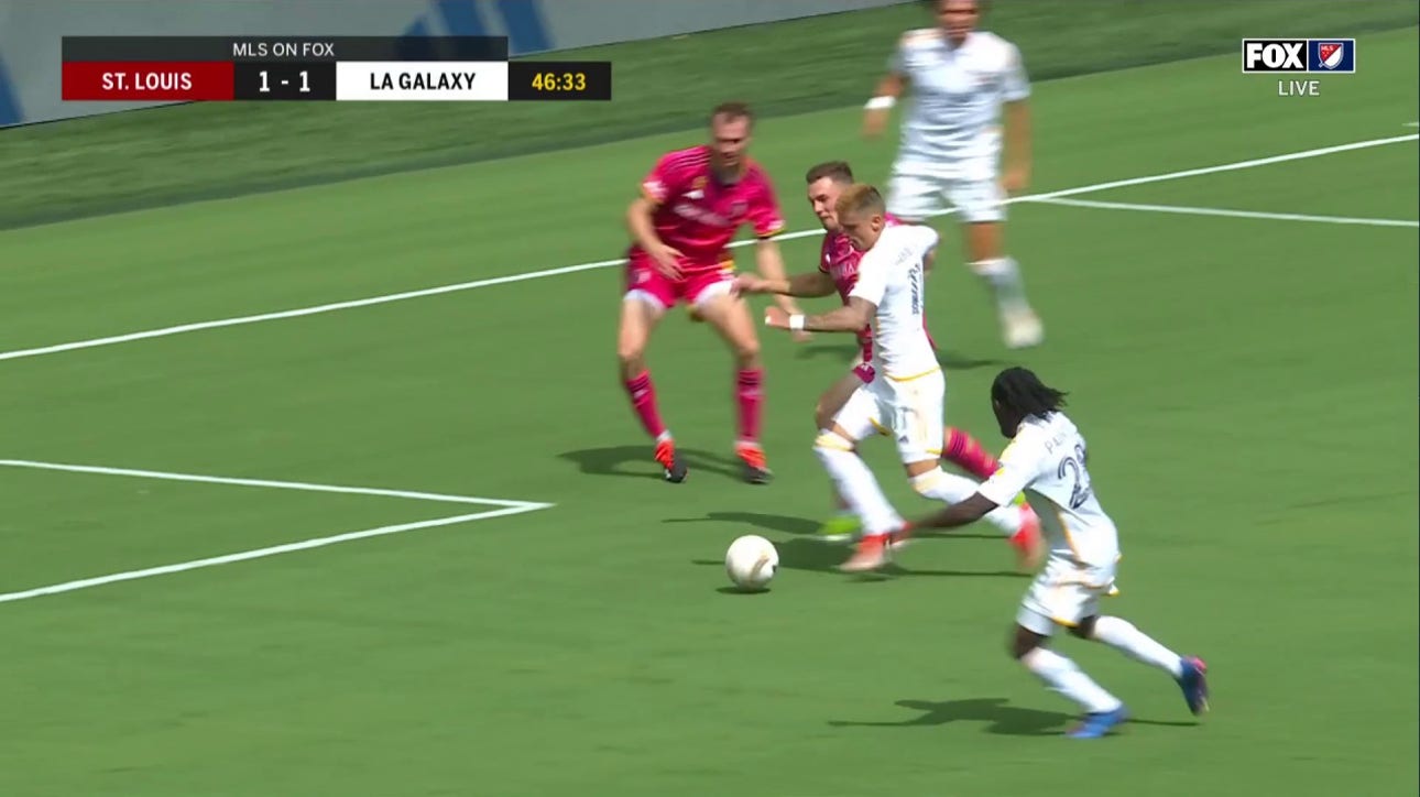 Gabriel Pec caps off a BEAUTIFUL sequence to help the L.A. Galaxy tie the game against St. Louis  