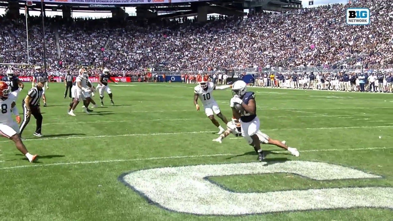 Drew Allar finds Nicholas Singleton on a 14-yard passing TD to help Penn State grab a 27-24 lead over Bowling Green