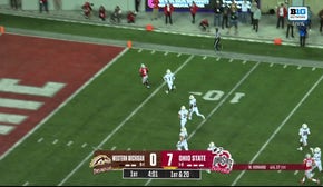 Will Howard connects with Jeremiah Smith for 70-yard touchdown to extend Ohio State's lead over Western Michigan