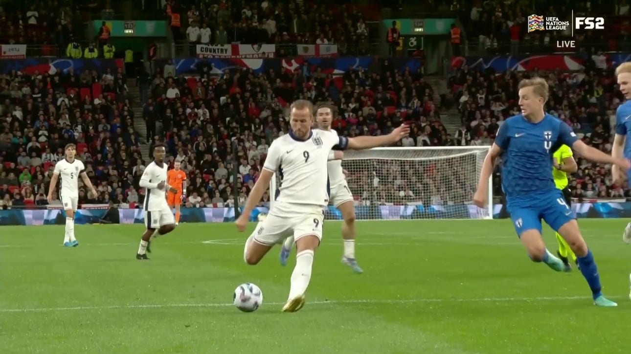 Harry Kane scores to give England a 1-0 lead over Finland | UEFA Nations League