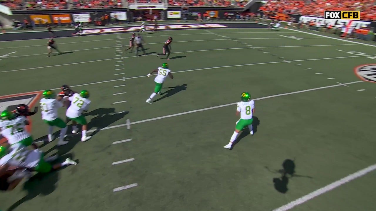 Dillon Gabriel Throws A DIME For A 20-yard Passing TD As Oregon Extends ...