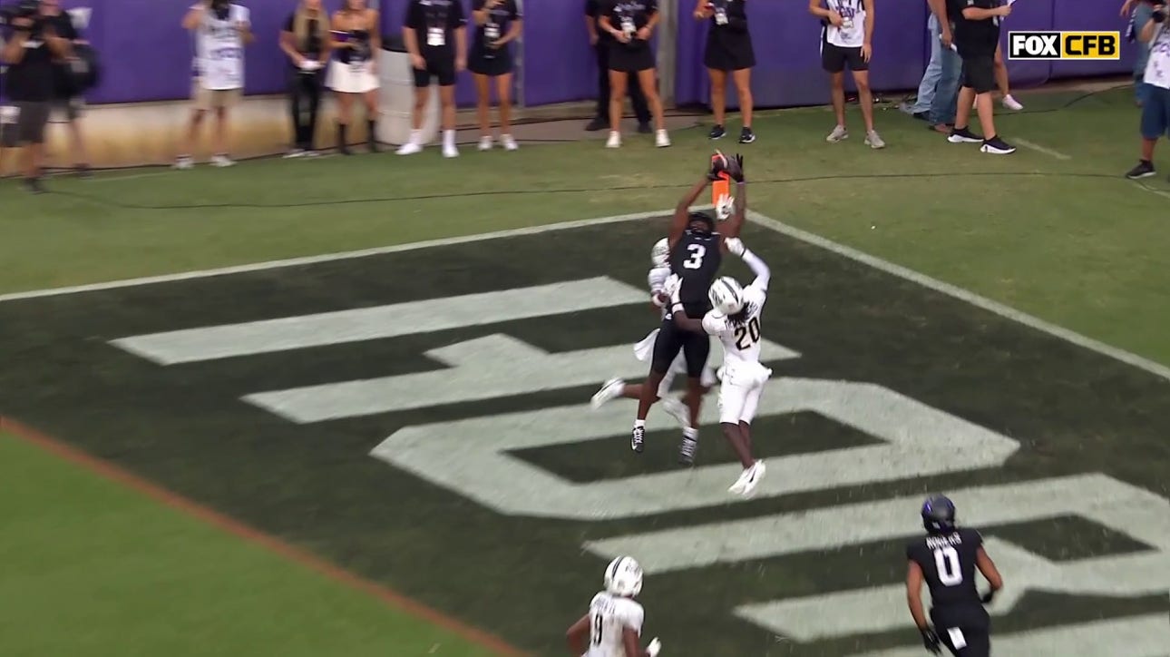 Savion Williams makes INCREDIBLE catch for an 18-yard TD, extending TCU's lead over UCF