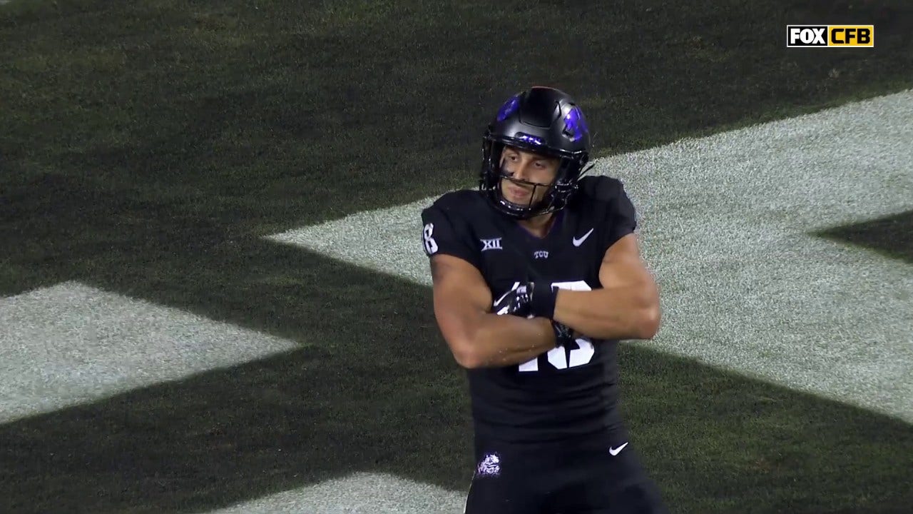 Josh Hoover finds Jack Bech for an UNREAL 50-yard TD,  extending TCU's lead over UCF