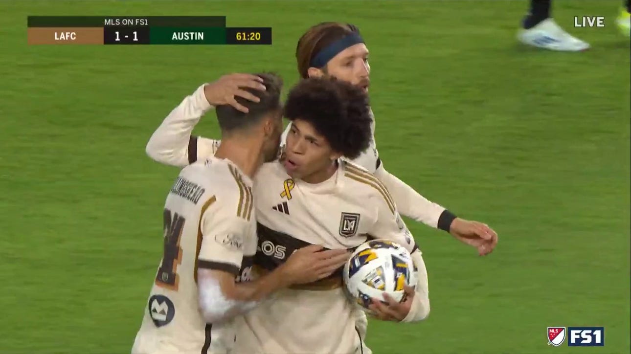 David Martinez finds the net in 62' to help LAFC even the score against Austin FC