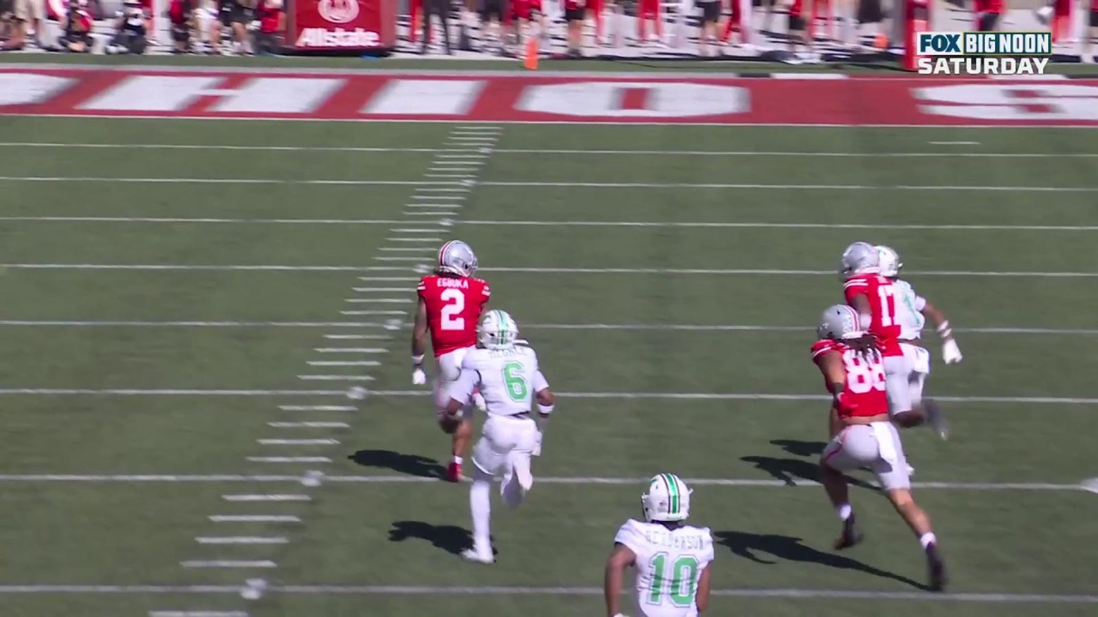 Ohio State's Will Howard meets Emeka Egbuka, who shows off his ELITE speed with an electrifying 68-yard touchdown