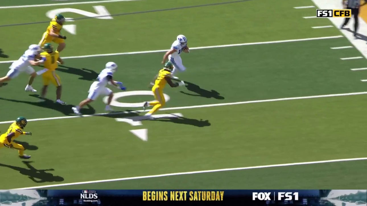 Jake Retzlaff shows off ELITE speed en route to 17-yard rushing TD to help BYU grab a 21-0 lead over Baylor