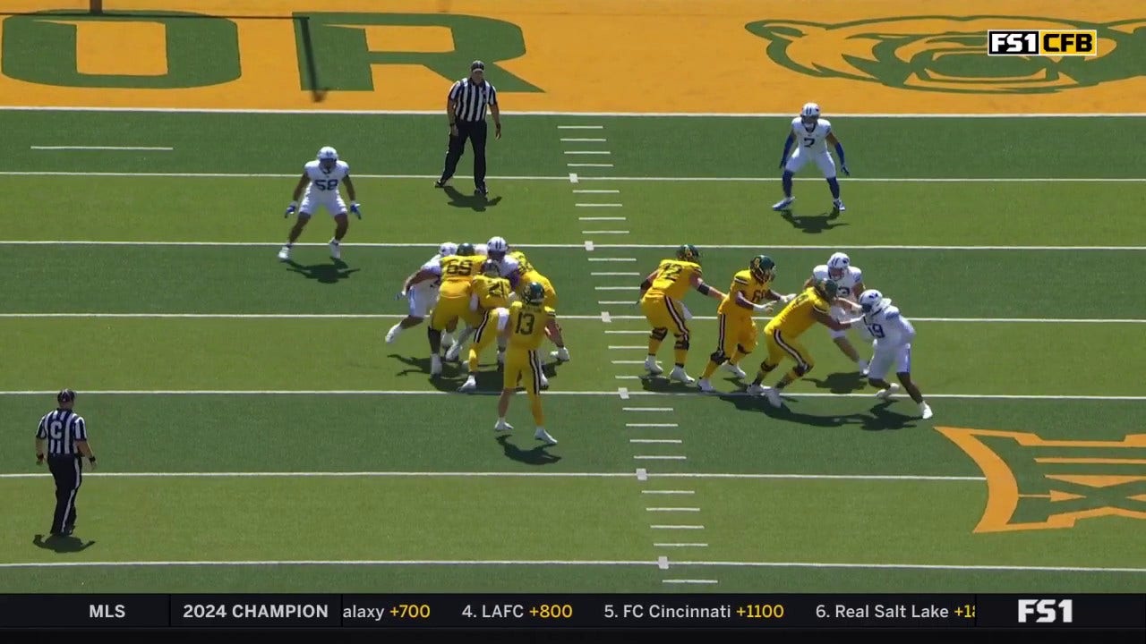 Baylor's Sawyer Robertson throws a GORGEOUS 16-yard TD to Ashtyn ...