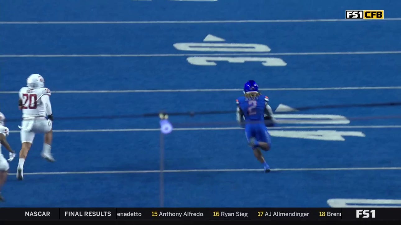 Ashton Jeanty takes off for a 64-yard TD, giving Boise State the lead over Washington State