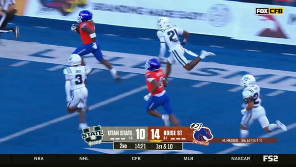 Ashton Jeanty takes off for a RIDICULOUS 75-yard TD, extending Boise State's lead over Utah State