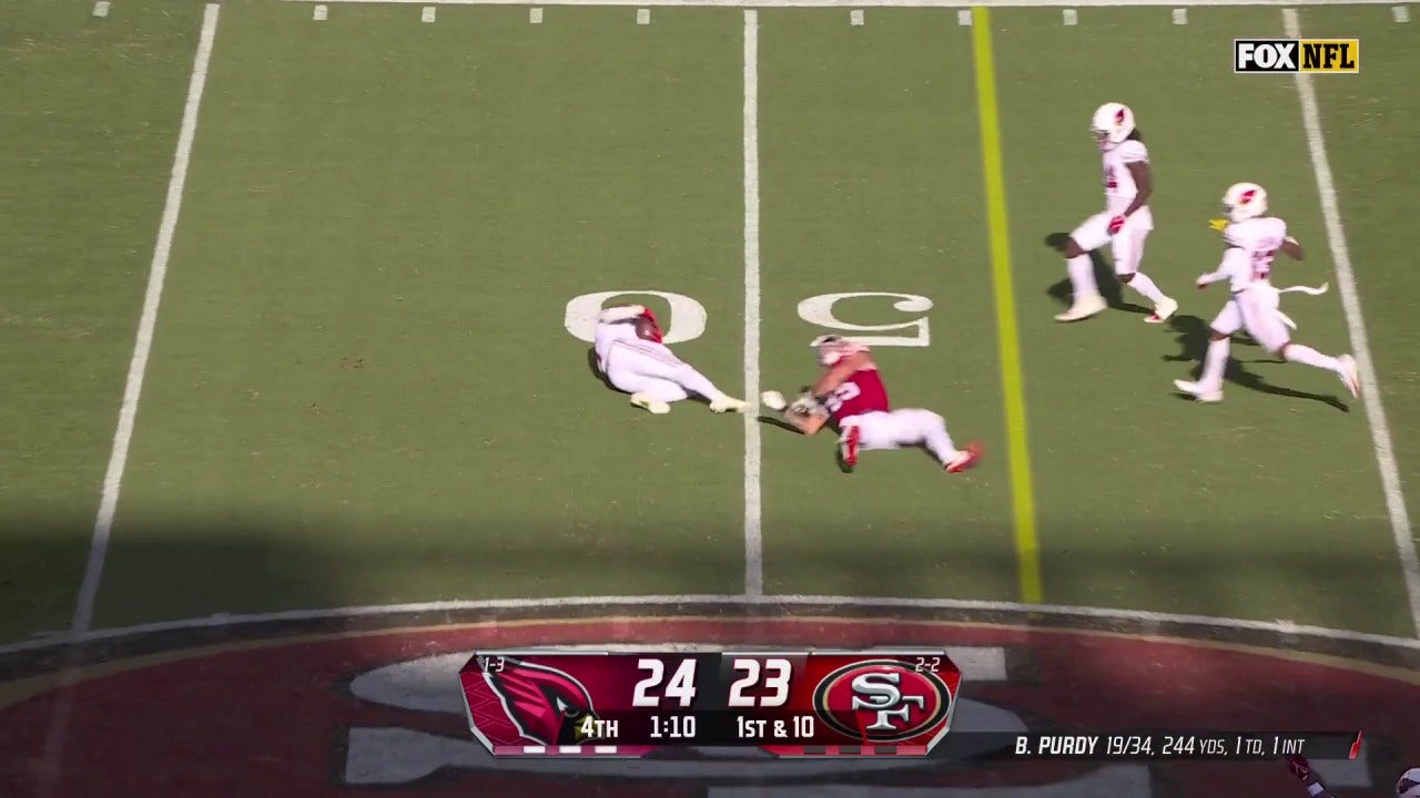 Kyzir White intercepts Brock Purdy to help Cardinals defeat 49ers, 24-23 | NFL Highlights