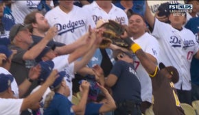 Padres' Jurickson Profar robs Dodgers' Mookie Betts of a first-inning home run