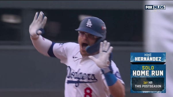 Dodgers' Kiké Hernández BLASTS a solo home run to take an early 1-0 lead over Padres