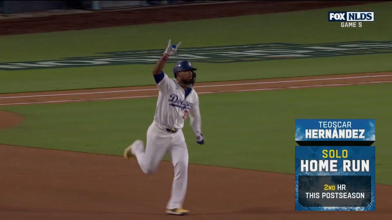 Teoscar Hernández crushes solo home run in Dodgers' 2-0 win over Padres