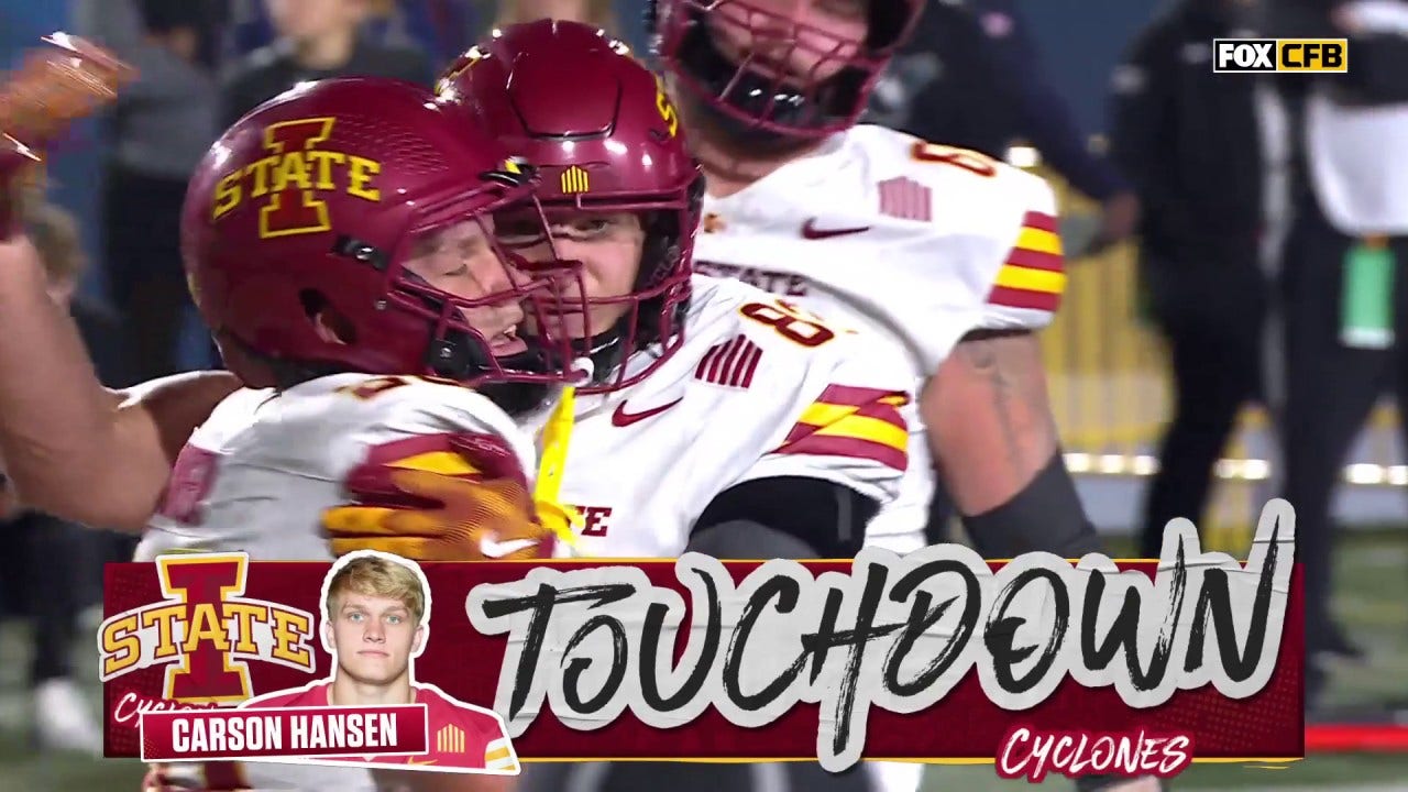 Carson Hansen Rushes For His Third TD Of The Game, Extending Iowa State ...