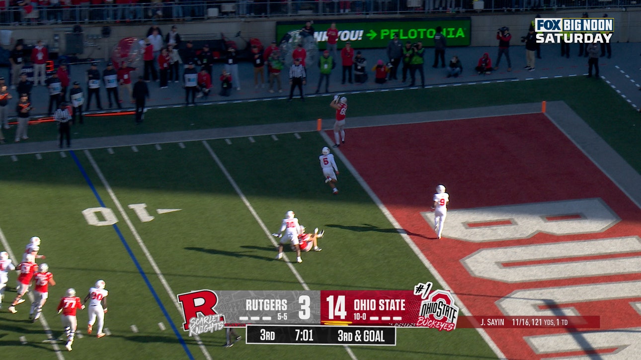 Julian Sayin finds Max Klare for 11-yard TD, extending Ohio State's lead over Rutgers