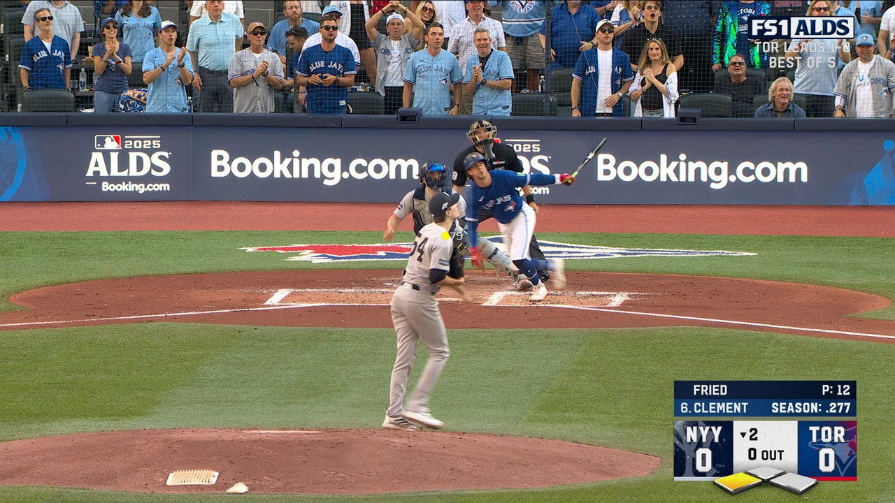 Ernie Clement crushes two-run home run to give Blue Jays lead over Yankees