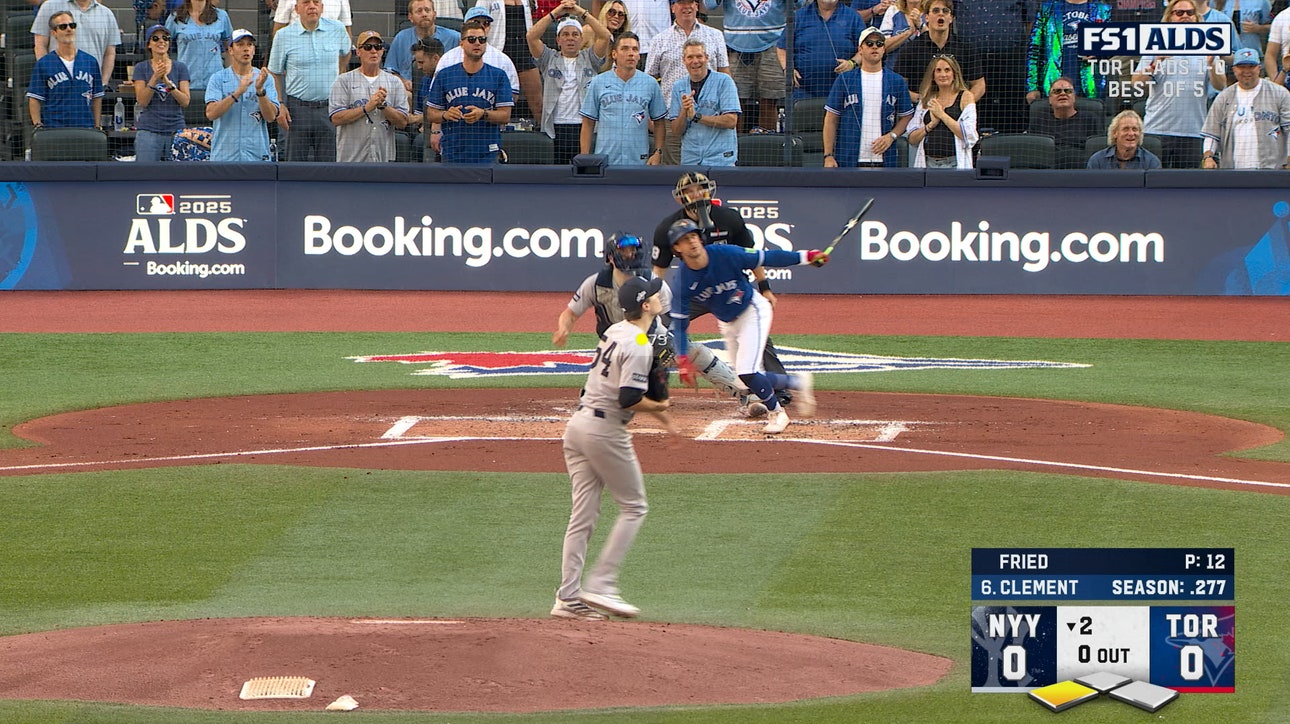 Ernie Clement crushes two-run home run to give Blue Jays lead over Yankees