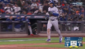 Tommy Edman and Will Smith drive in three runs, helping Dodgers defeat Mets, 10-2, in Game 4 of NLCS