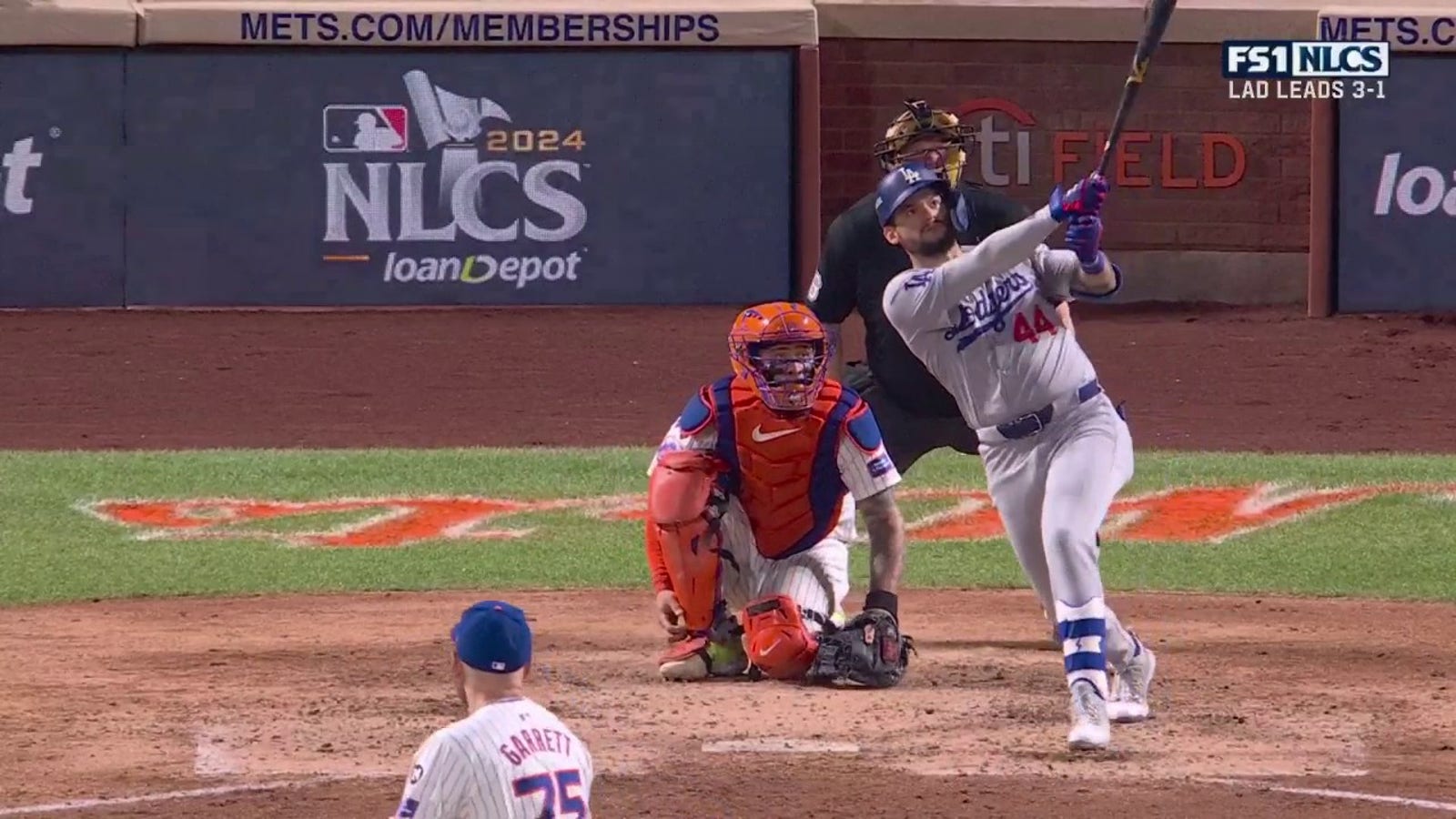 Andy Pages smacks a three-run homer, his second of the game, shrinking Dodgers' deficit vs. Mets