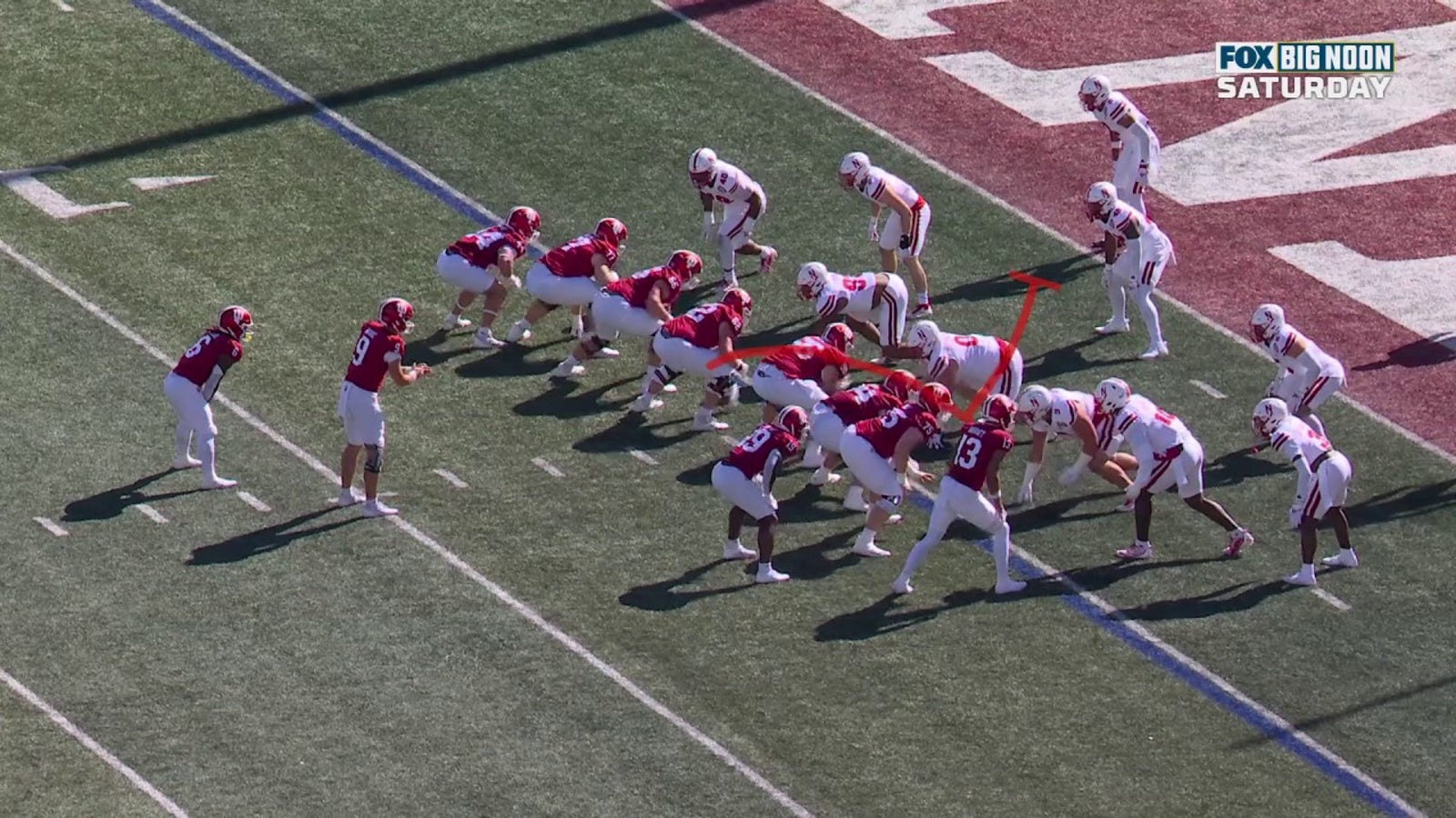 Indiana's Justice Ellison rushes for a five-yard touchdown vs. Nebraska