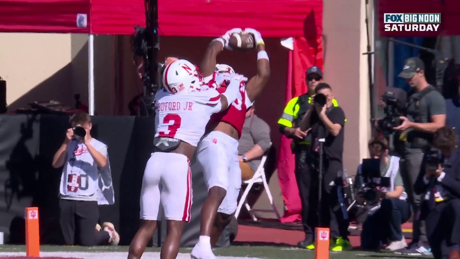 Omar Cooper Jr.'s IMPRESSIVE catch sets up an Indiana touchdown vs. Nebraska