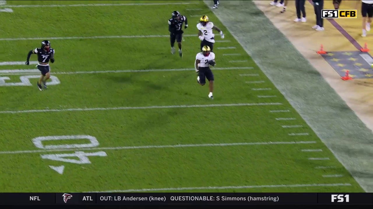 RJ Harvey goes 80 yards UNTOUCHED to help UCF tie the game vs. Iowa State