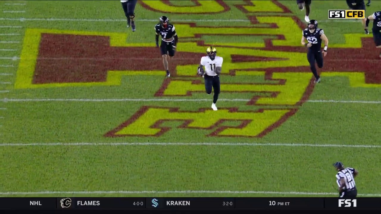 UCF's Jacurri Brown shows off ELITE speed in 67-yard rushing TD to extend lead vs. Iowa State