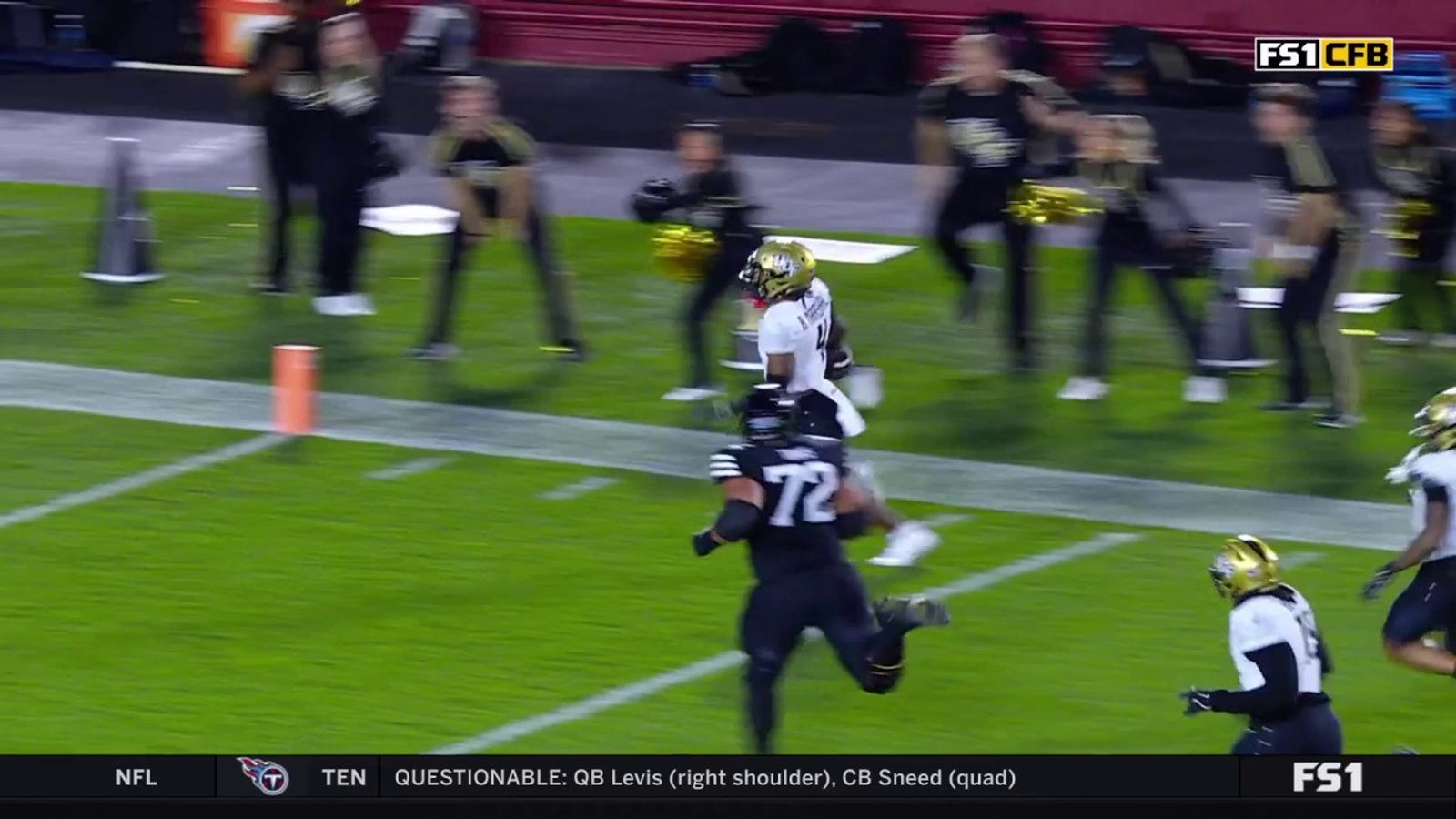 UCF's Braden Marshall intercepted a pass but dropped the ball at the 1-yard line vs. Iowa State