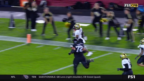 UCF's Braeden Marshall DROPS a pick-six interception early at the one-yard line vs. Iowa State