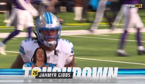 Lions' Jahmyr Gibbs rips off an AMAZING 45-yard TD against Vikings