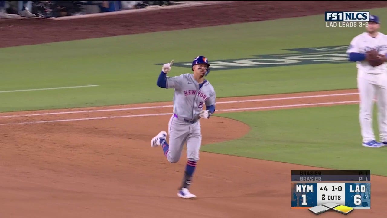 Mark Vientos crushes a two-run homer, trimming Mets' deficit vs. Dodgers