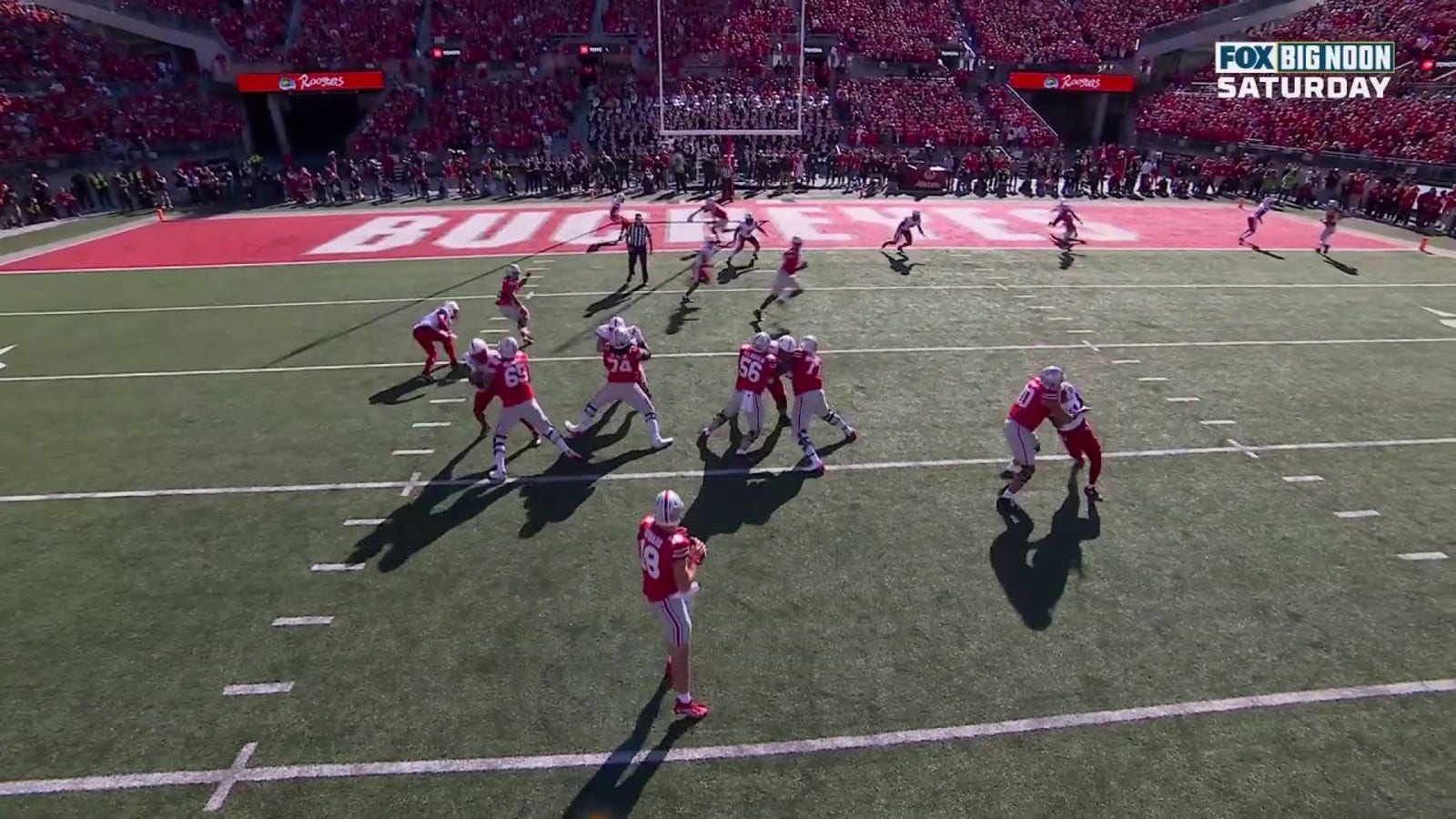 Will Howard connects with Quinshon Judkins on a nine-yard TD to help Ohio State grab a 21-17 lead over Nebraska