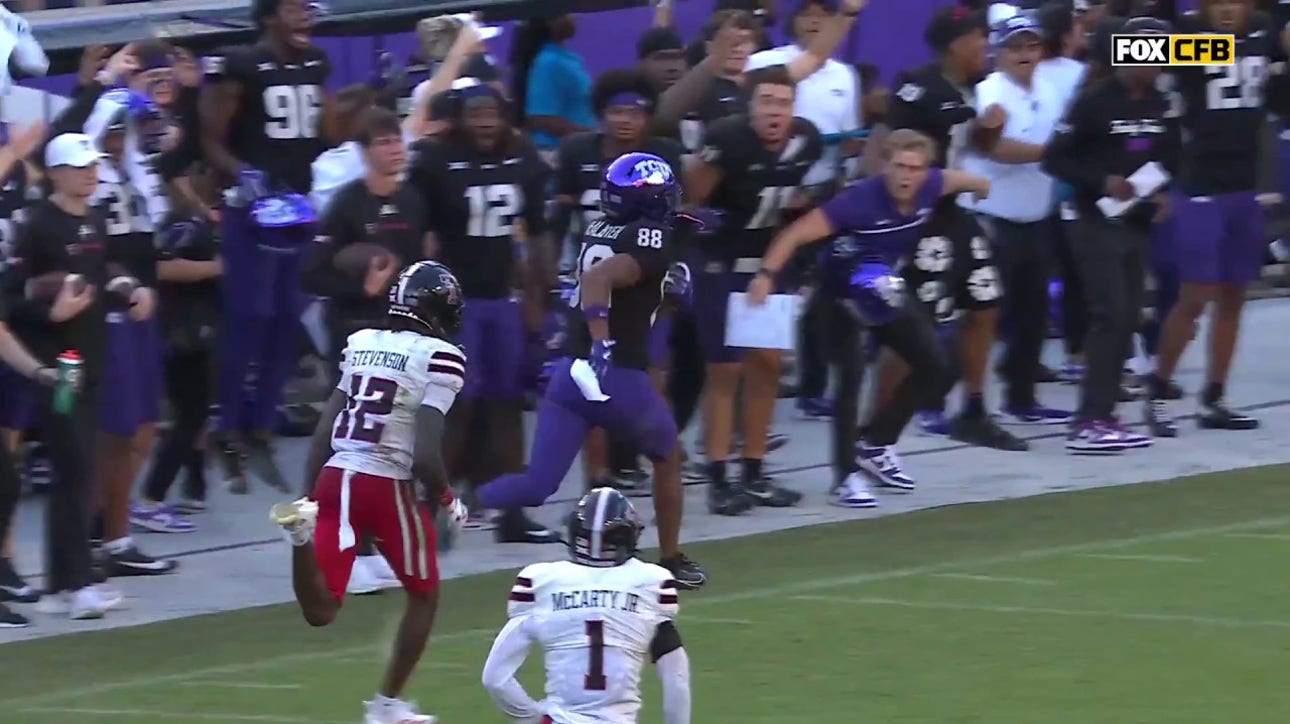 Eric McAlister shows off ELITE speed in 84-yard TD to help TCU regain lead vs. Texas Tech