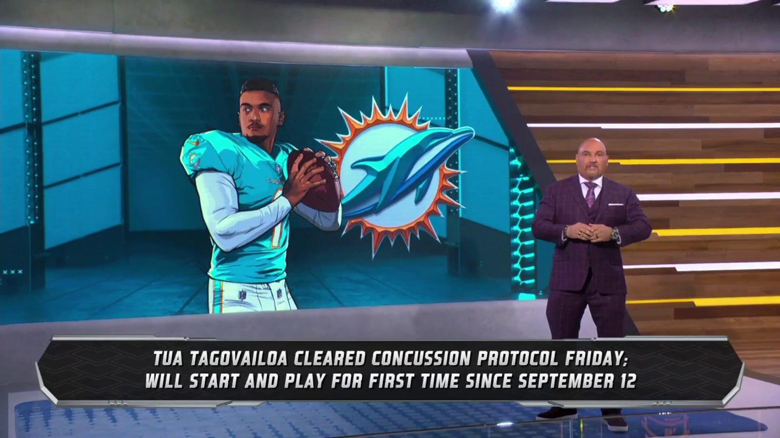 Jay Glazer says Tua Tagovailoa will start for Dolphins vs. Cardinals | FOX NFL Sunday