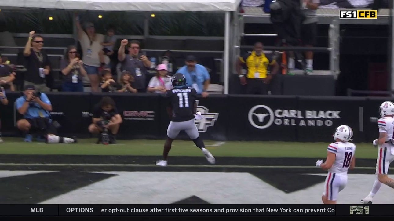 Jacurri Brown SPRINTS into the endzone on a 4-yard TD as UCF strikes first vs. Arizona