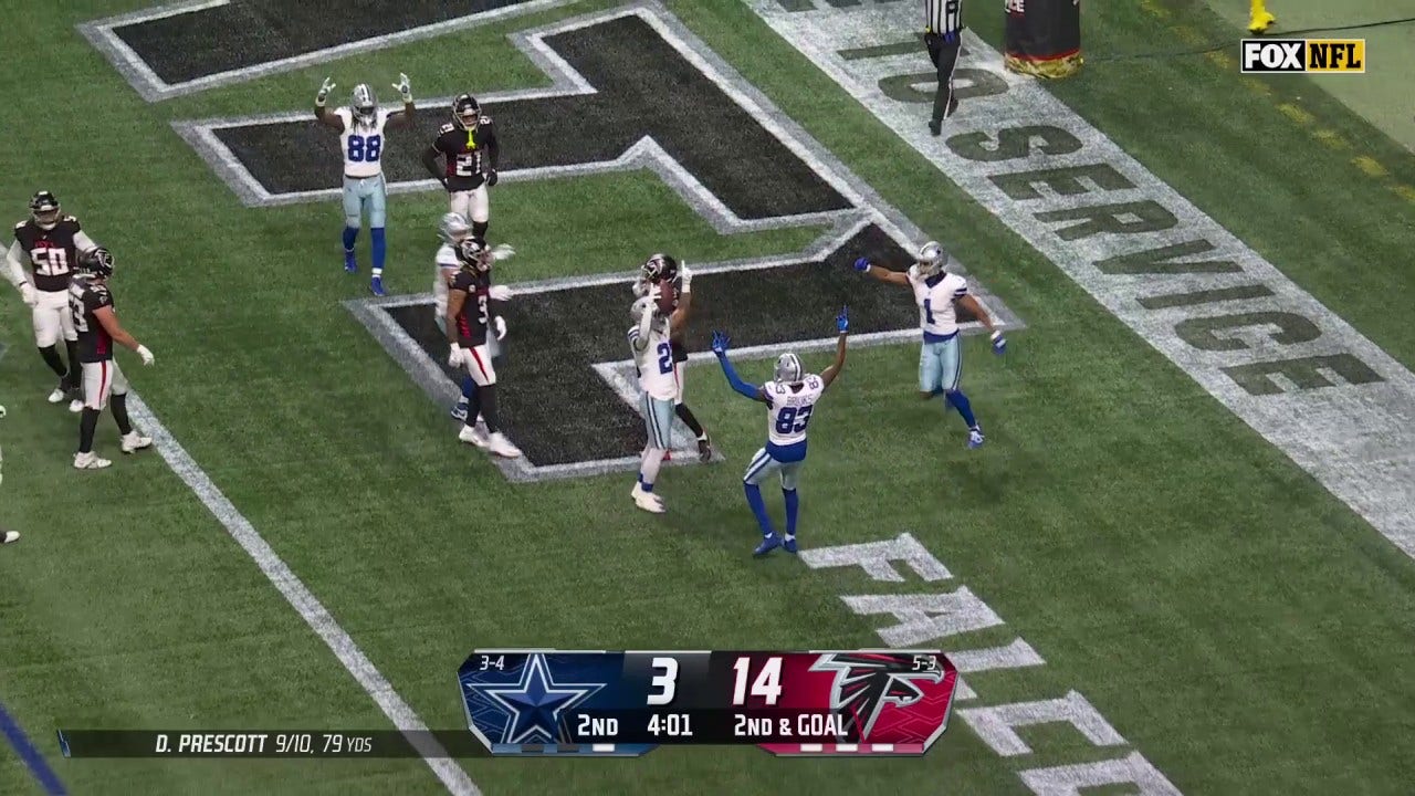 Cowboys' Rico Dowdle HAULS IN AN AMAZING CATCH for TD against Falcons | NFL Highlights