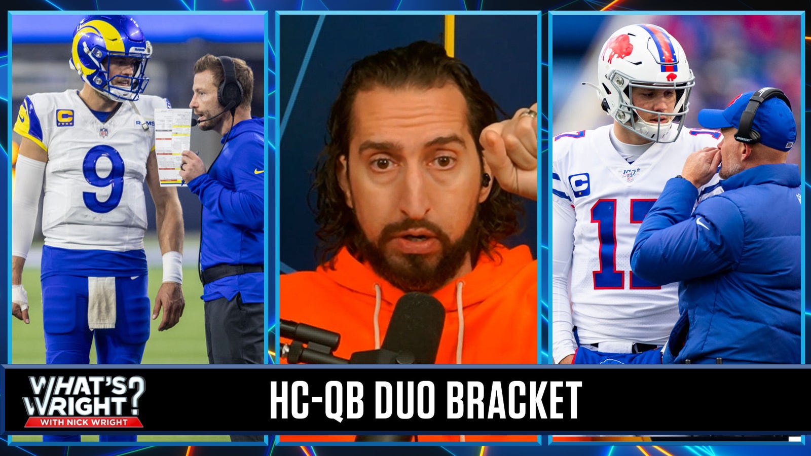 Stafford-McVay, Allen-McDermott highlight Nick's HC-QB duo bracket | What's Wright?