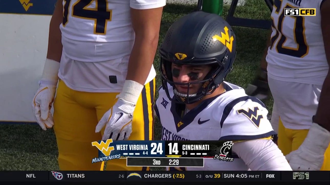 Cincinnati's Brendan Sorsby finds Evan Pryor for an 80-yard touchdown vs. West Virginia