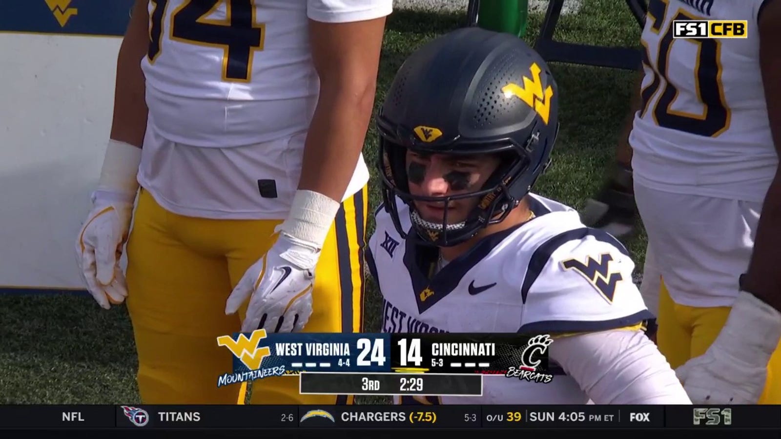 Cincinnati's Brendan Sorsby finds Evan Pryor for an 80-yard touchdown vs. West Virginia