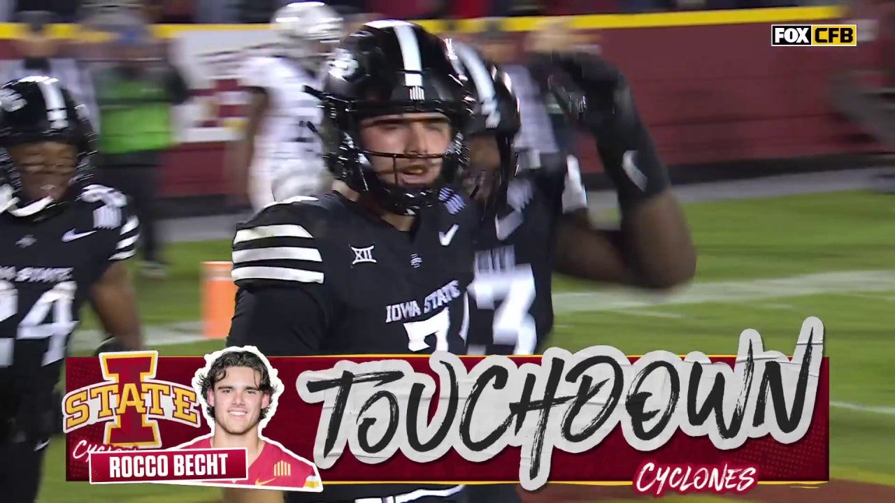 Rocco Becht makes a remarkable recovery to score 15-yard touchdown to extend Iowa State's lead over Cincinnati