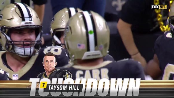 Taysom Hill runs for 75-yard TD to help Saints defeat Browns, 35-14