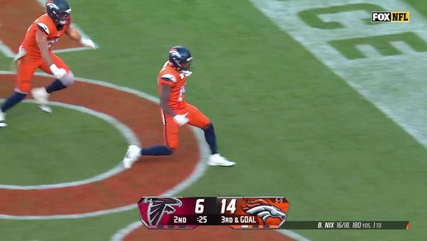 Bo Nix finds Marvin Mims Jr. for a 12-yard TD, extending Broncos' lead over Falcons | NFL Highlights