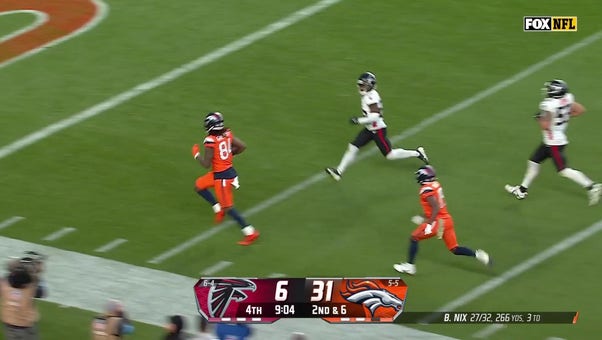 Bo Nix finds Lil'Jordan Humphrey for a 41-yard TD to extend Broncos' lead over Falcons