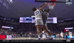 UConn's Jayden Ross throws down an INCREDIBLE POSTER AND-ONE DUNK vs. East Texas A&M