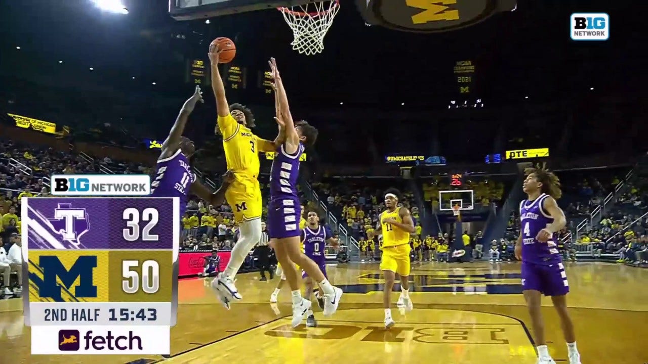 Tre Donaldson finishes a TOUGH bucket in transition, extending Michigan's lead vs. Tarleton State