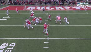 Will Howard connects with Emeka Egbuka on a GORGEOUS 11-yard TD to help Ohio State tie the game vs. Indiana 