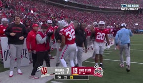 TreVeyon Henderson evades MULTIPLE tackles on 4-yard rushing TD to help Ohio State grab lead vs. Indiana