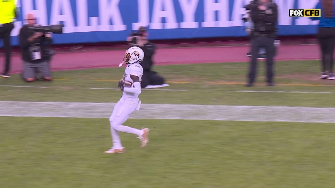 Travis Hunter shows off ELITE speed in 51-yard TD to help Colorado trim deficit vs. Kansas