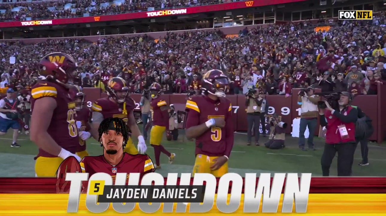 Jayden Daniels rushes for a 17-yard TD to give Commanders the lead over Cowboys