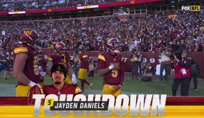 Jayden Daniels rushes for a 17-yard TD to give Commanders the lead over Cowboys